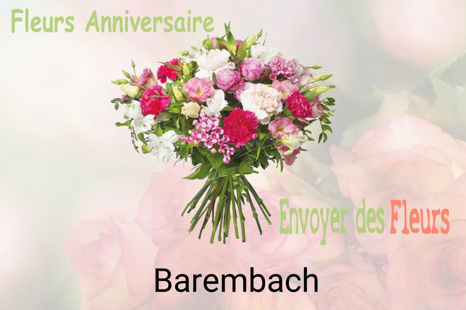 Bouquet de fleurs d’anniversaire livré à Barembach