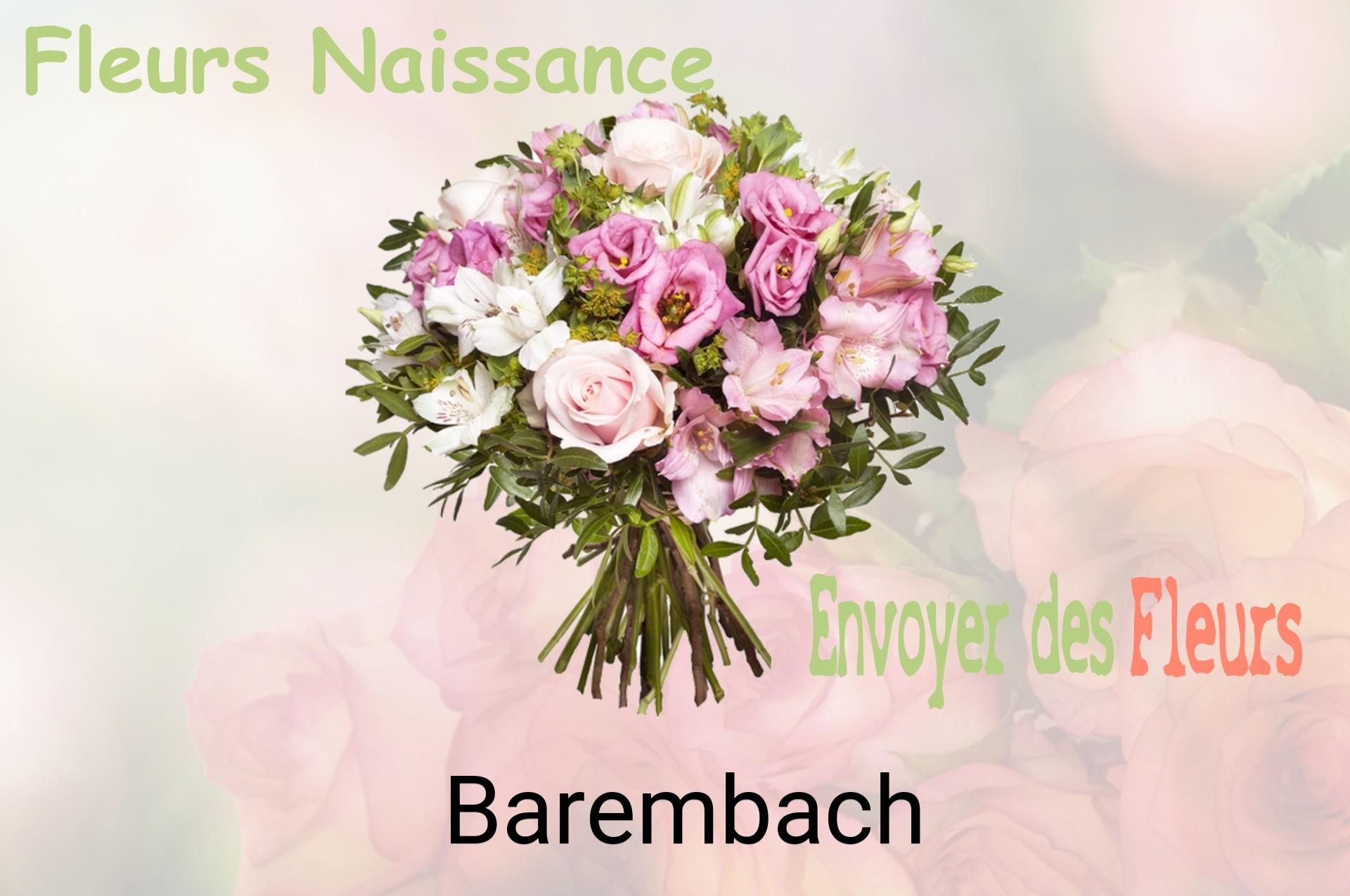 Bouquet de fleurs de naissance livré à Barembach