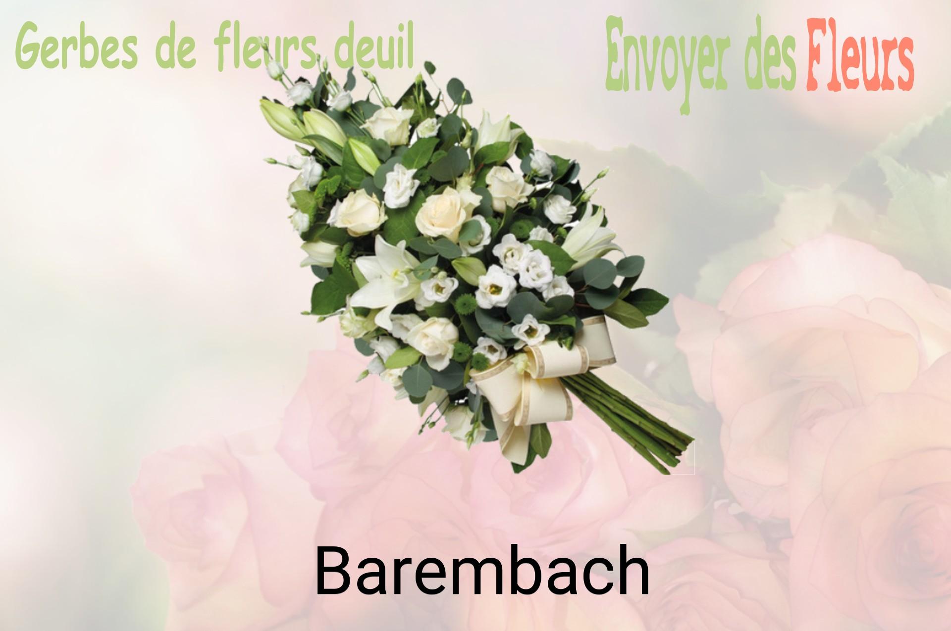 Gerbe de fleurs de deuil livrée à Barembach